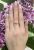 Modern .51ct Amethyst 18kt Ring