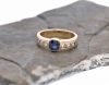 Modern .88ct Sapphire 14kt Ring