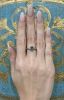 Antique Inspired 1.49ct Blue Zircon and Diamond 9kt Ring