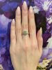 Modern 1.88ct Aquamarine and Diamond Ring in 18kt Yellow Gold