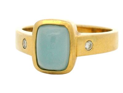 Modern 1.88ct Aquamarine 18kt Ring
