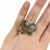 Modern Artsy Opal and Diamond 18kt Ring