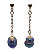 Modern Baroque Pearl 14kt Earrings