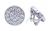 Modern Circular Diamond 14kt Earrings