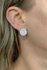 Modern Circular Diamond 14kt Earrings
