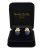 Modern Imitation Blue Sapphire and Pearl Earrings Enhancers