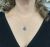 Modern Ruby and Blue Sapphire Pendant and 14kt. Rolo Chain
