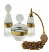Moser Crystal 3 Piece Vanity Set