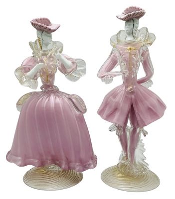 Murano Glass Venetian Dancing Couple