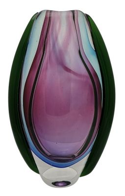 Murano Sommerso Art Glass Vase