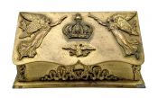 Napoleonic Eagle & Crown Gilt Metal Stamp box