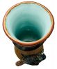Palissy Ware Majolica Serpent & Bird Vases, 19th Century