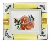 Porcelain Cigar Ashtray, Butterfly Design by Franca