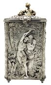 Repousse Tea Caddy, France, Late 19th century