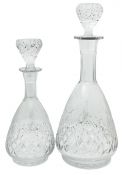 Rogaska Crystal Gallia Pattern Decanters