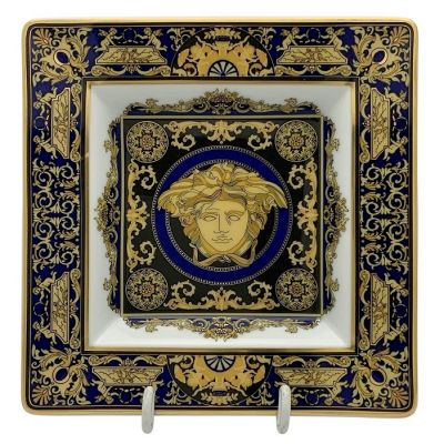 Rosenthal Versace Medusa Blue Tray