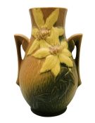 Roseville Clematis Vase 108-8