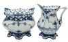 Royal Copenhagen Blue Fluted Full Lace Dejeuner Set