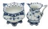 Royal Copenhagen Blue Fluted Full Lace Dejeuner Set
