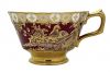 Royal Crown Derby Paradise Maroon Teacup & Saucer, Pattern A1090