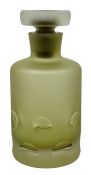 Satin Finish Olive Green Decanter