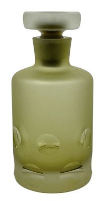 Satin Finish Olive Green Decanter