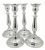 Set of 4 Sterling Silver Candlesticks
