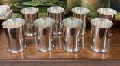 Set of 8 Silver Plate Mint Julep Cups