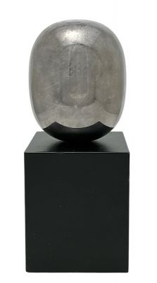 Silvered Bronze Super Egg, by Piet Hein For Skjode Skjern