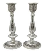 Sterling Silver Buddha Candlesticks From Thailand