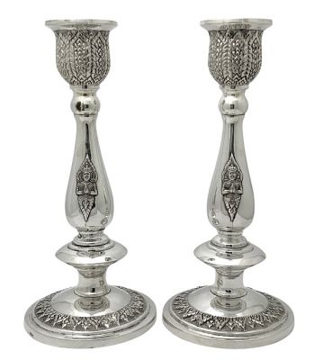 Sterling Silver Buddha Candlesticks From Thailand