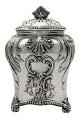 Sterling Silver Thomas Bradbury & Sons Tea Caddy London 1894