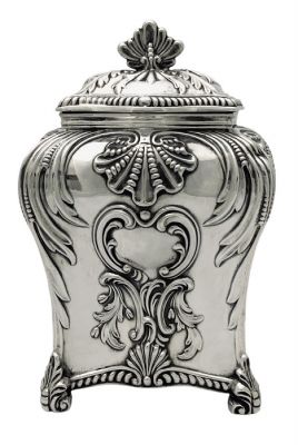 Sterling Silver Thomas Bradbury & Sons Tea Caddy London 1894
