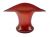 Steuben Red Aurene Onion Skin Finish Vase