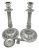 Swedish 830 Fine Silver Candlesticks, Dated 1835