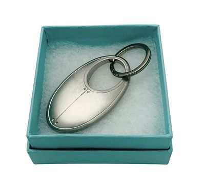 Tiffany & Co. Streamerica Curviline Stainless Steel Key Ring, Large