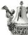 Triton Motif 930 Fine Silver Coffee Set, made by Kremos