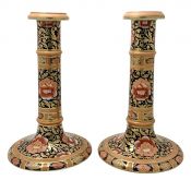 Victorian Ashworth Mason’s Imari Pattern Ironstone Candlesticks