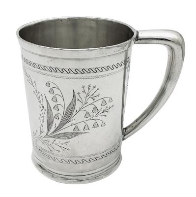 Victorian Era Whiting Sterling Silver Christening Cup 