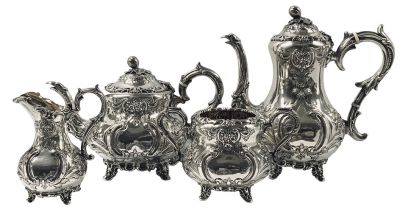 Victorian Figural Silver Plate Tea Set