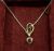 Victorian Garnet Serpent and Heart 9kt Necklace