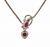 Victorian Garnet Serpent and Heart 9kt Necklace