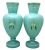 Victorian Hand Painted Bristol Glass Vases