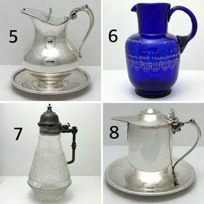 Victorian Silver Plate Syrup Jugs