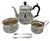 Victorian Sterling Silver Bachelor Tea Set, Josiah Williams & Co., London 1897-99