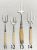 Victorian & Edwardian French Ivory Handled Bread Forks 