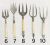 Victorian & Edwardian Ivory Handled Bread Forks 