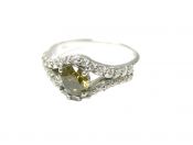 Vintage Brown 0.81ct Diamond Ring