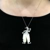 Vintage Pearl and Diamond Brooch or Pendant