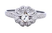 Vintage .12ct Diamond 18kt Ring